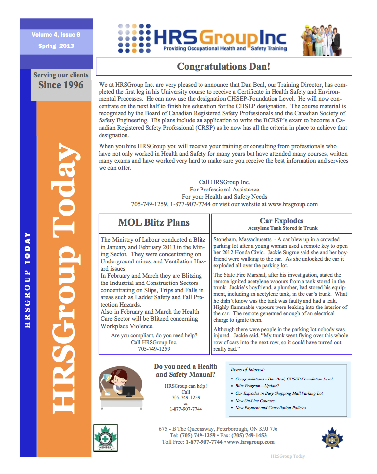 HRS Group Newsletter 2013